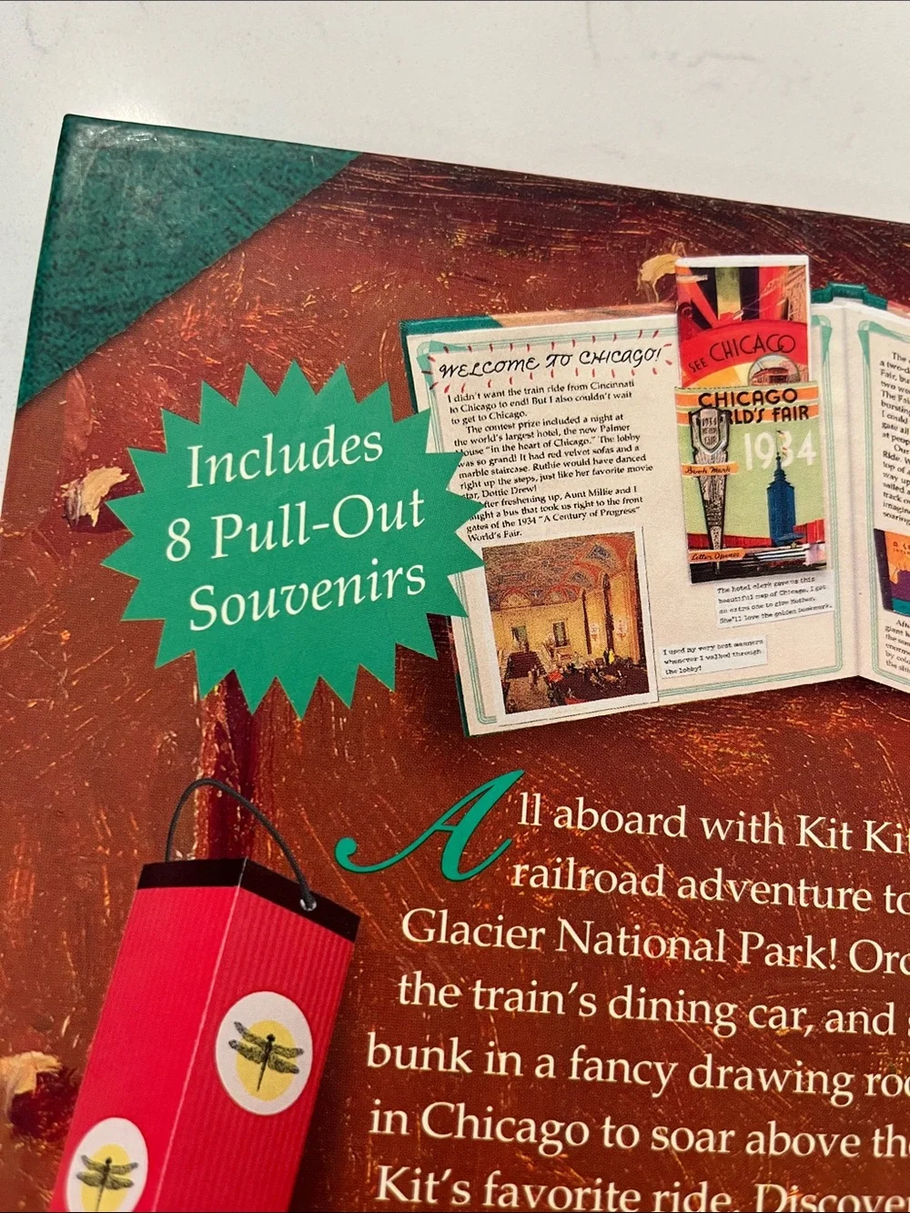American Girl book Kit’s Railway Adventure - pristine condition